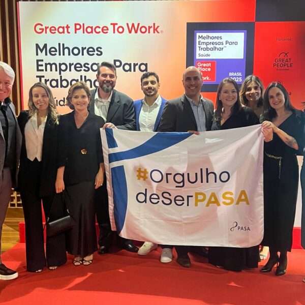 GPTW: PASA é premiado a 5ª melhor empresa do setor de Saúde para se trabalhar