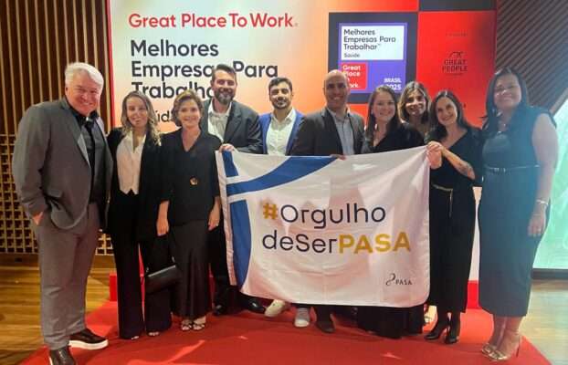 GPTW: PASA é premiado a 5ª melhor empresa do setor de Saúde para se trabalhar