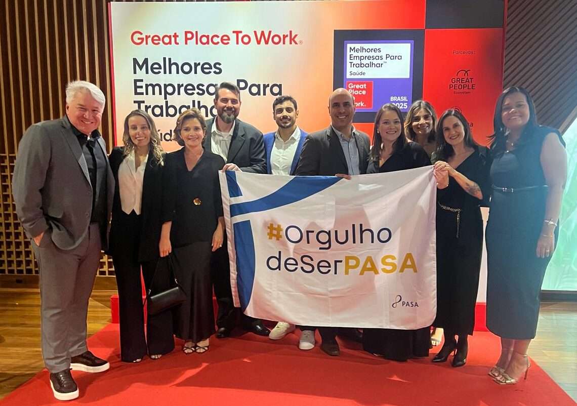 GPTW: PASA é premiado a 5ª melhor empresa do setor de Saúde para se trabalhar